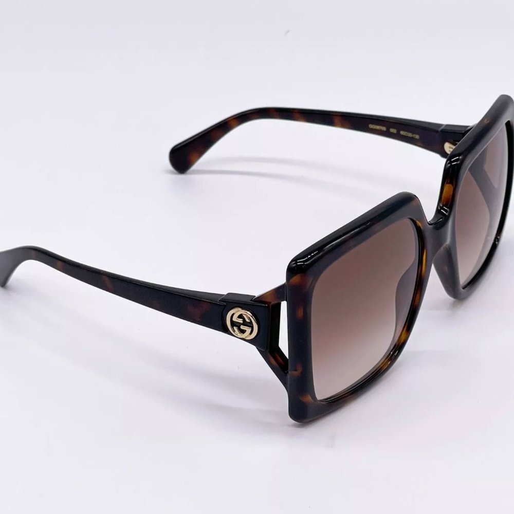 Sale! New Gucci Women's 60mm Havana Brown Sunglasses! - Picture 6 of 7